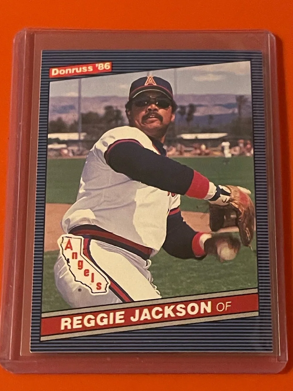 Reggie Jackson #377 1986 Donruss Baseball Trading Card